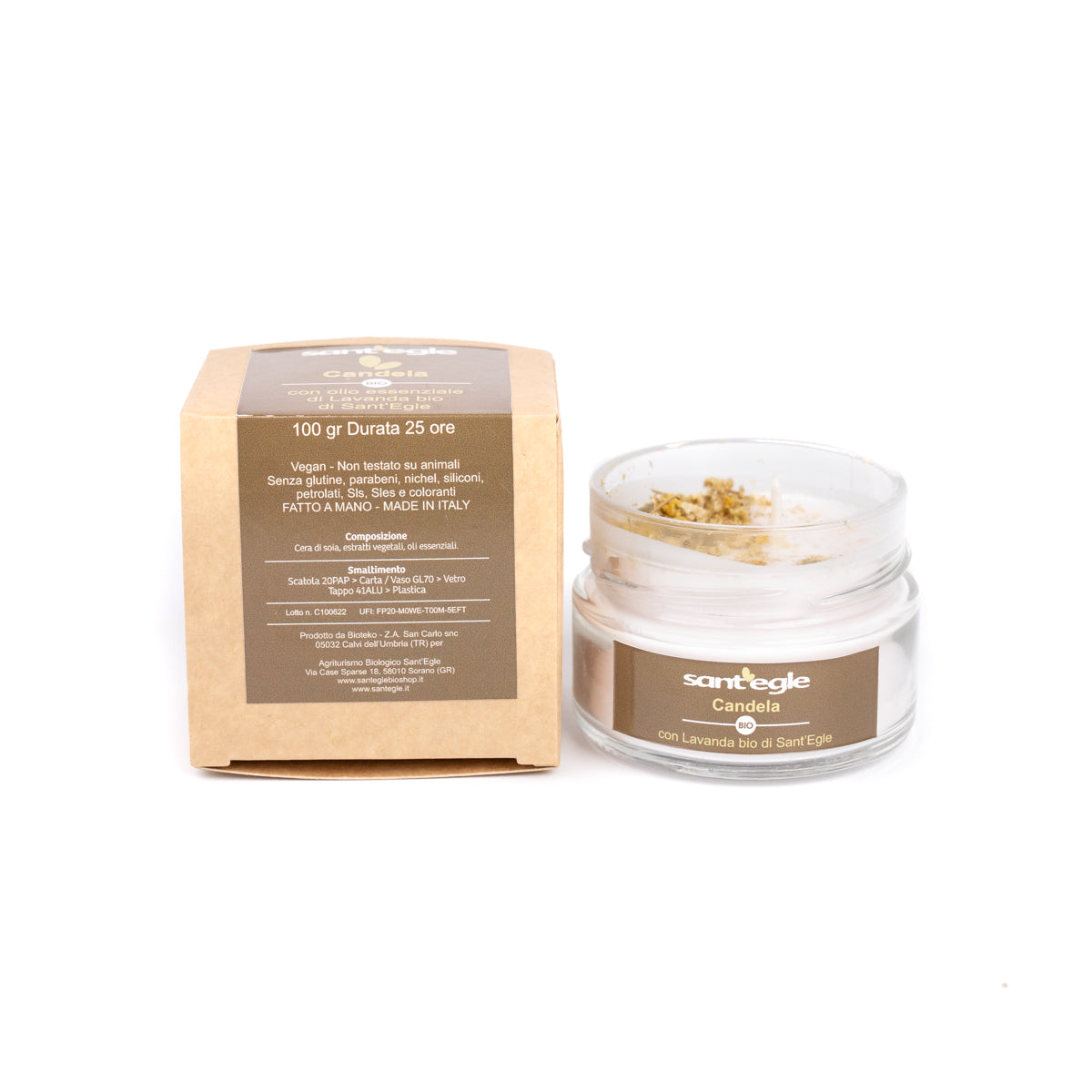 100% natural and organic candle, breathable