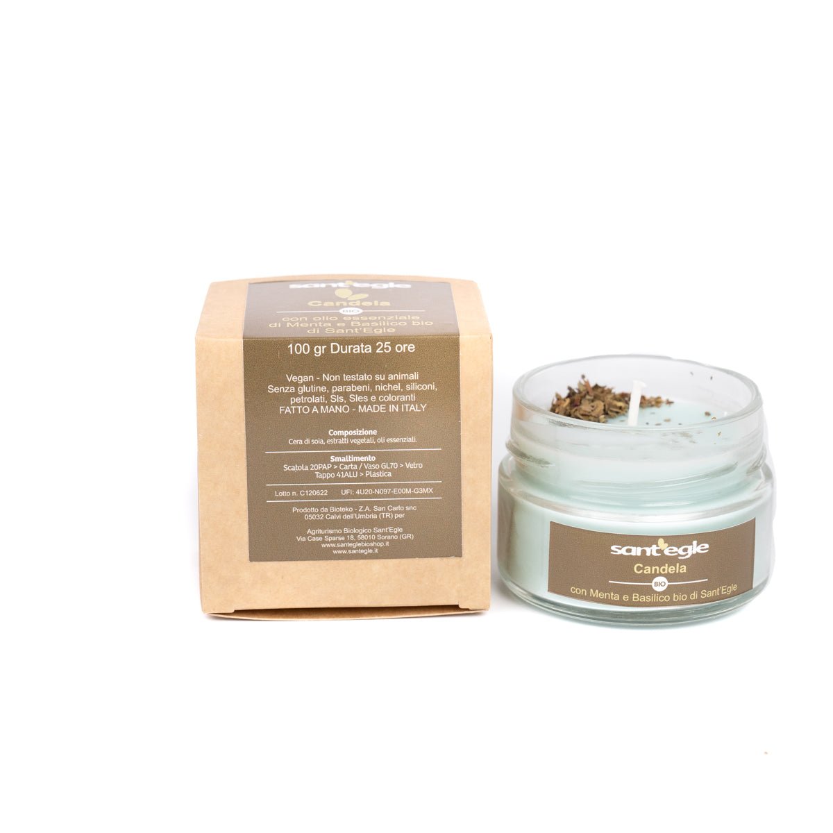 100% natural and organic candle, breathable