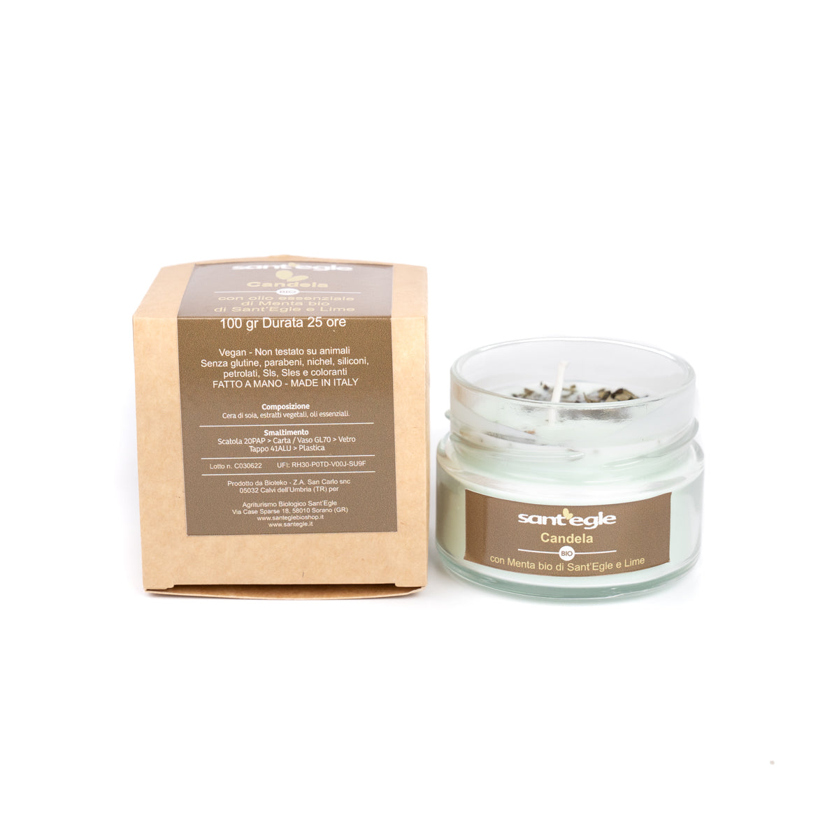 100% natural and organic candle, breathable