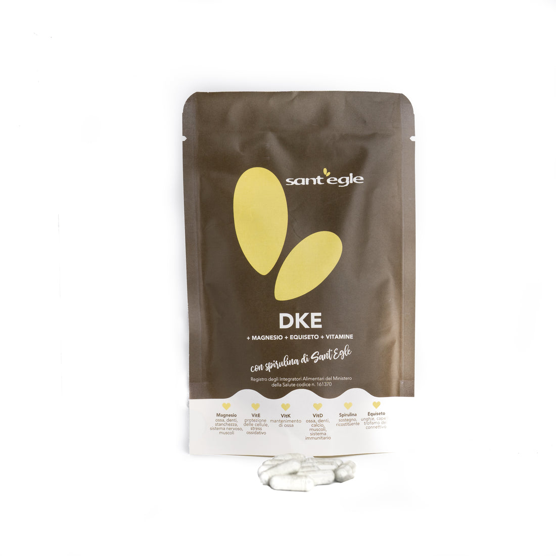 DKE  90 capsule con Magnesio + Equiseto + Vitamine + Spirulina di Sant&