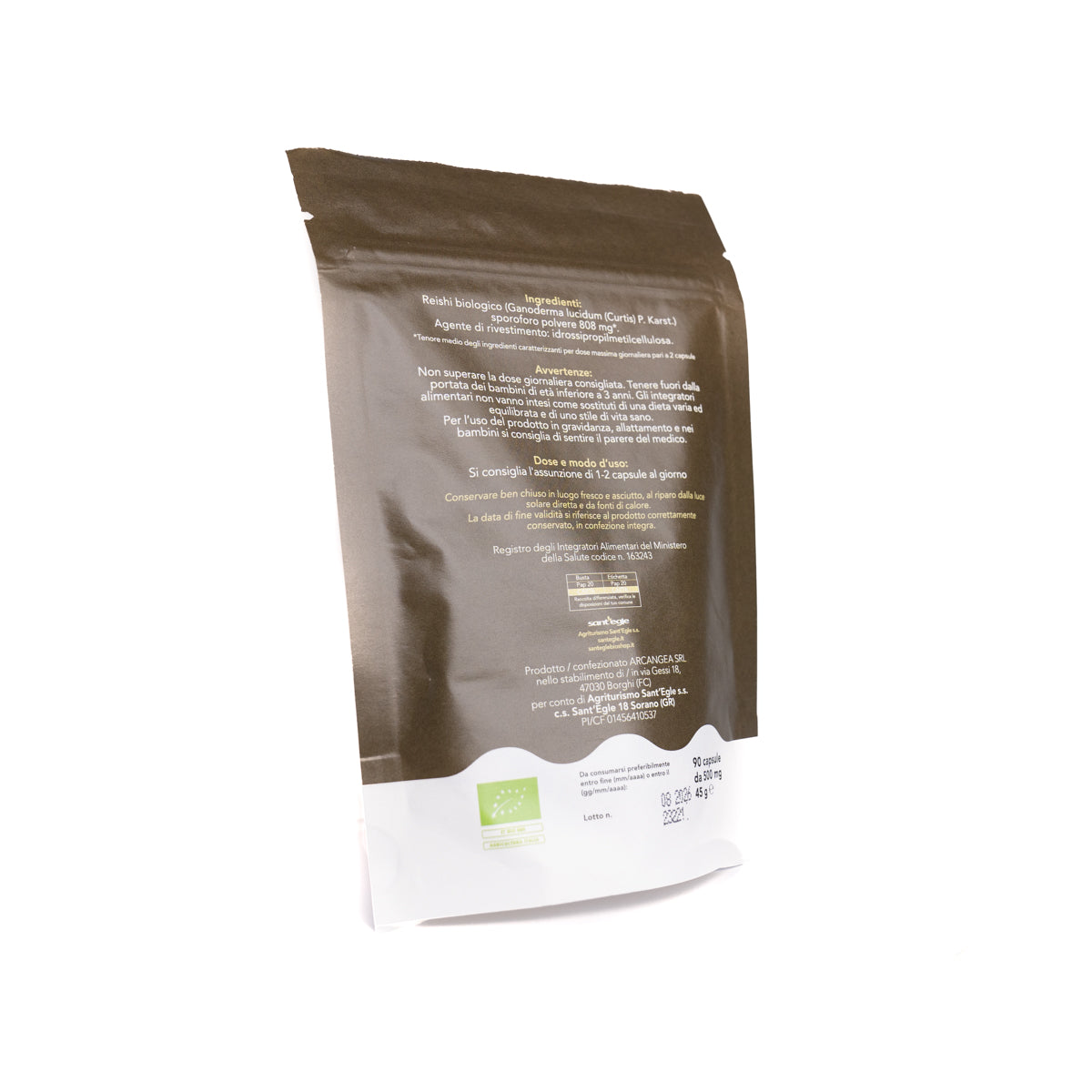 Reishi - Ganoderma Lucidum - Ling Zhi biologique, 90 cápsulas