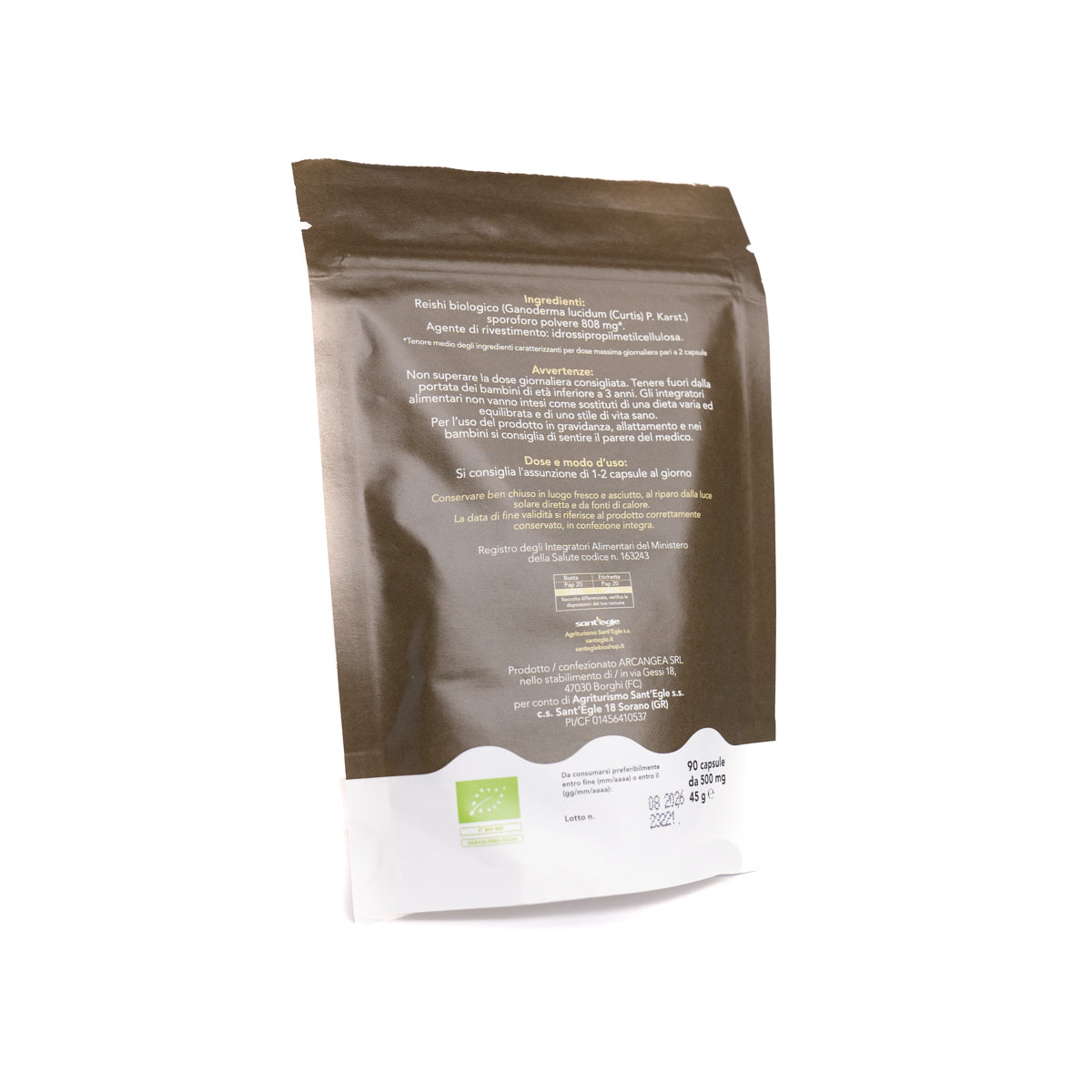 Reishi - Ganoderma Lucidum - Ling Zhi biologique, 90 cápsulas