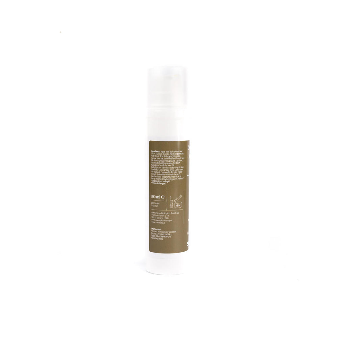 Crema protectora solar orgánica