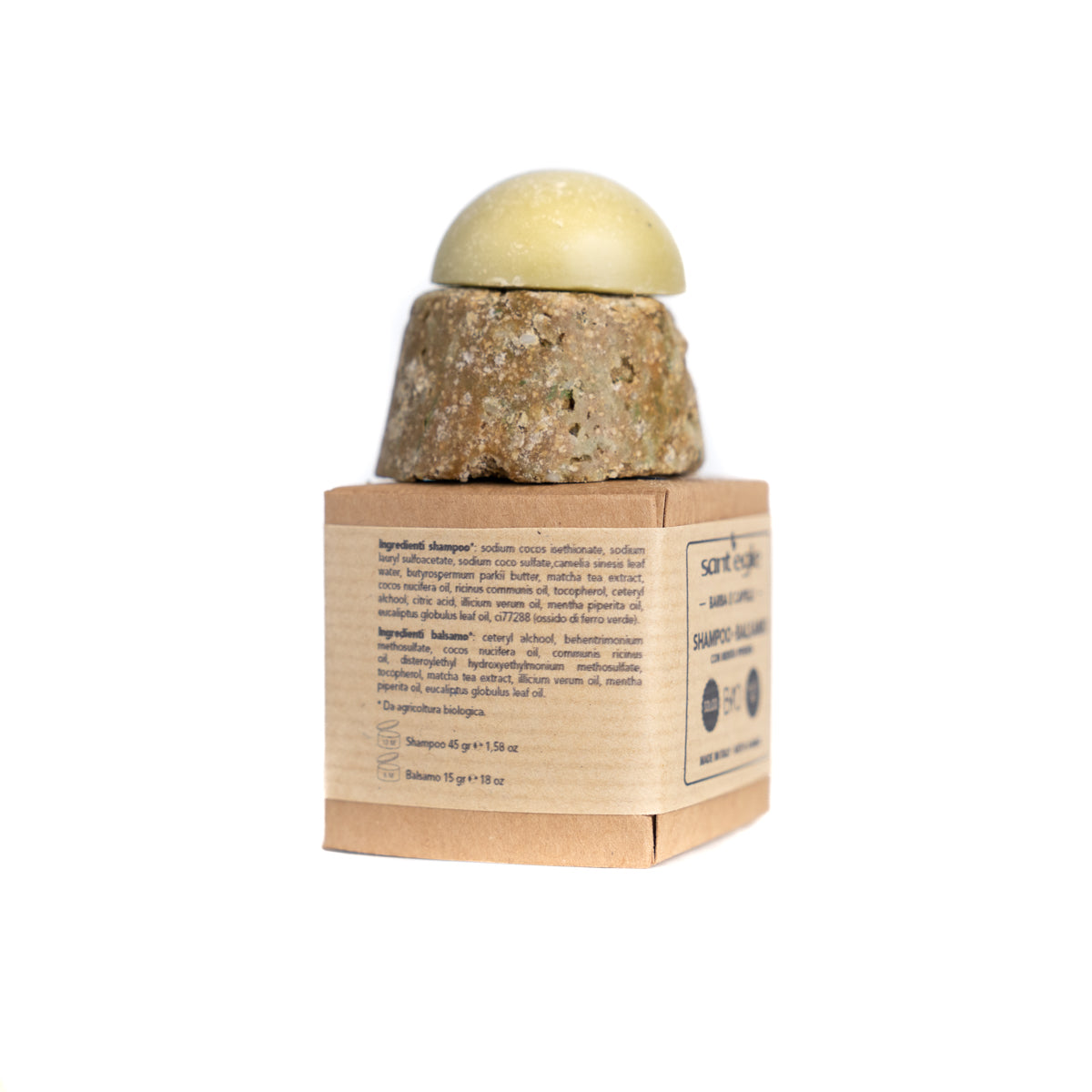 Bart und Schnurrbart, das organische feste Shampoo + Conditioner