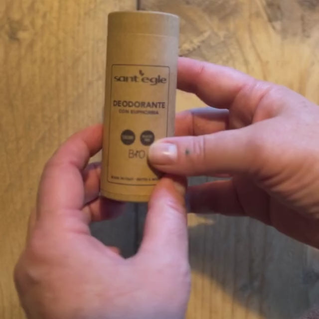 Organic solid deodorant