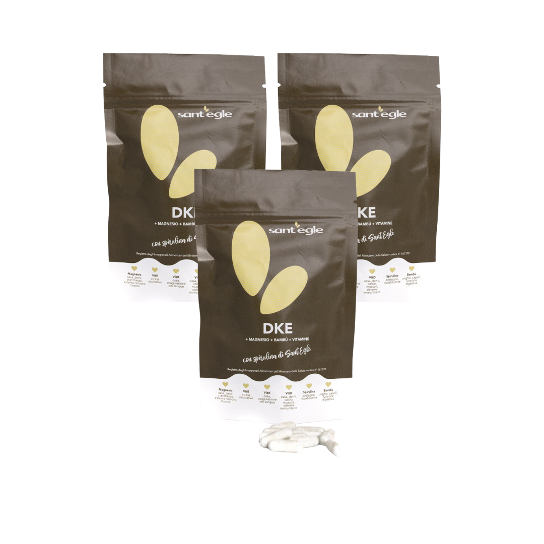 DKE  90 capsule con Magnesio + Equiseto + Vitamine + Spirulina di Sant&