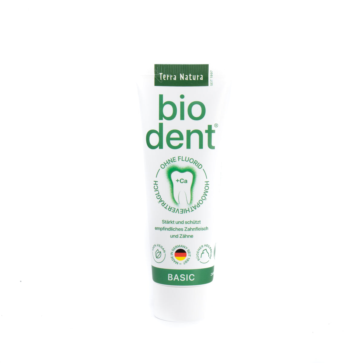 Organic mint toothpaste, sugar-free with stevia