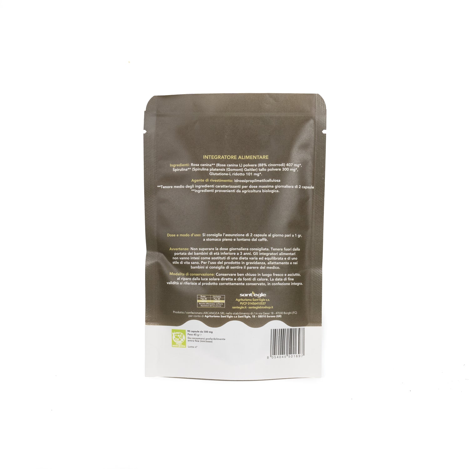 Glutathione 100% natural, 90 capsules Agriturismo biologico Sant'Egle, produzione e vendita prodotti biologici in Toscana Italia Glutathione 100% natural, 90 capsules Agriturismo biologico Sant'Egle, produzione e vendita prodotti biologici in Toscana Italia