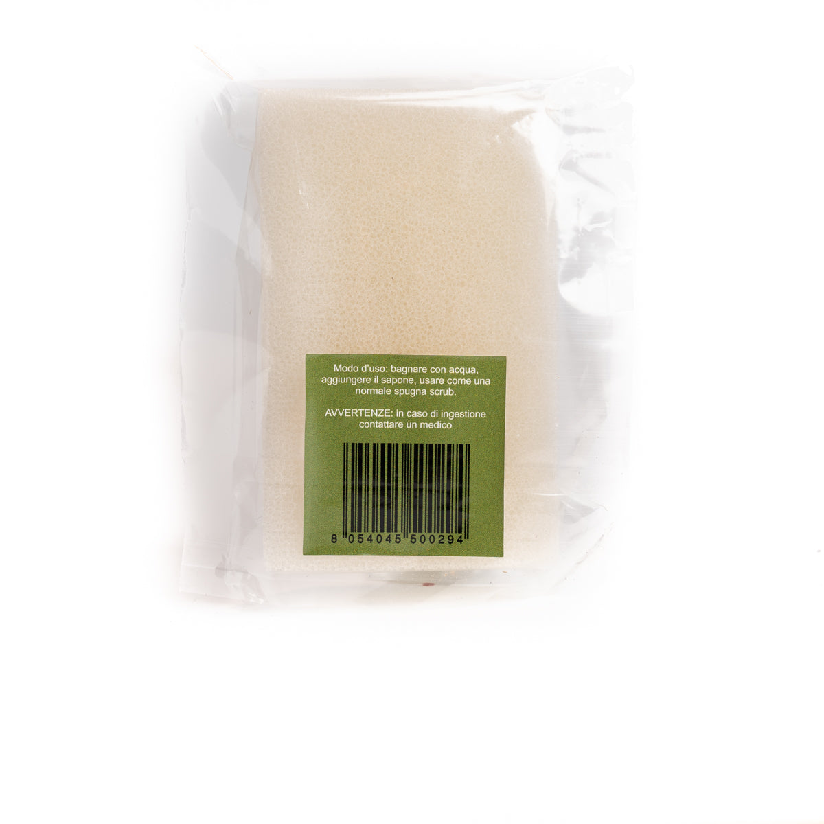 Organic loofah, scrub sponge and soap holder, in 100% vegetable fibre