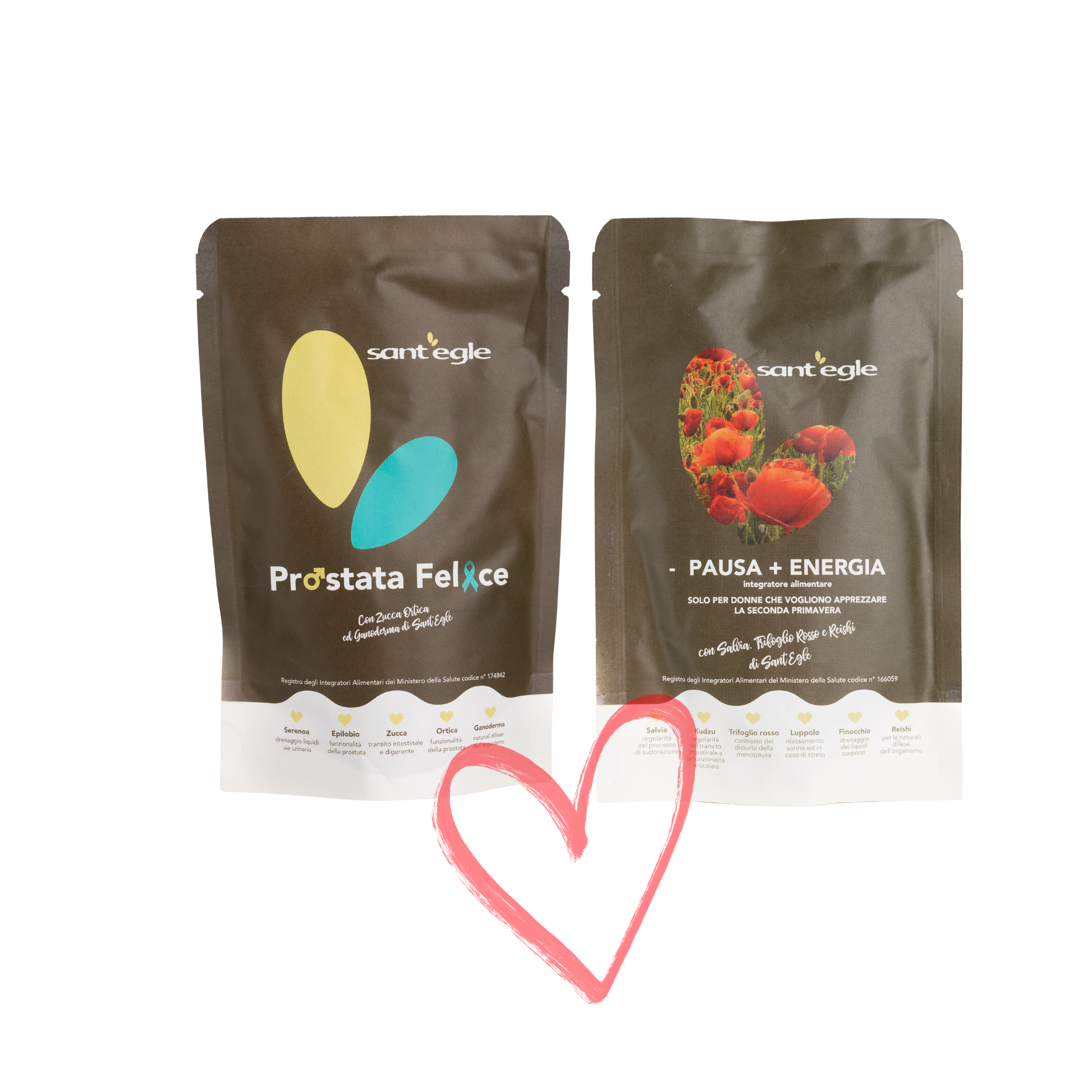 Menopausa + Prostata felice Bio, 180 cps