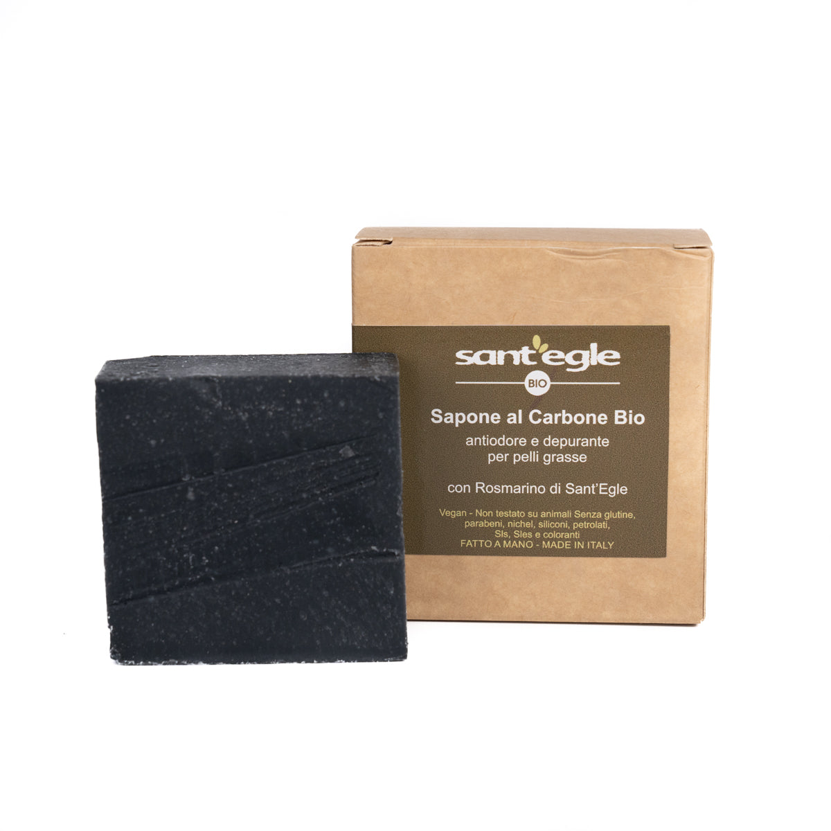 Organic solid soap for face and body, 100 gr 