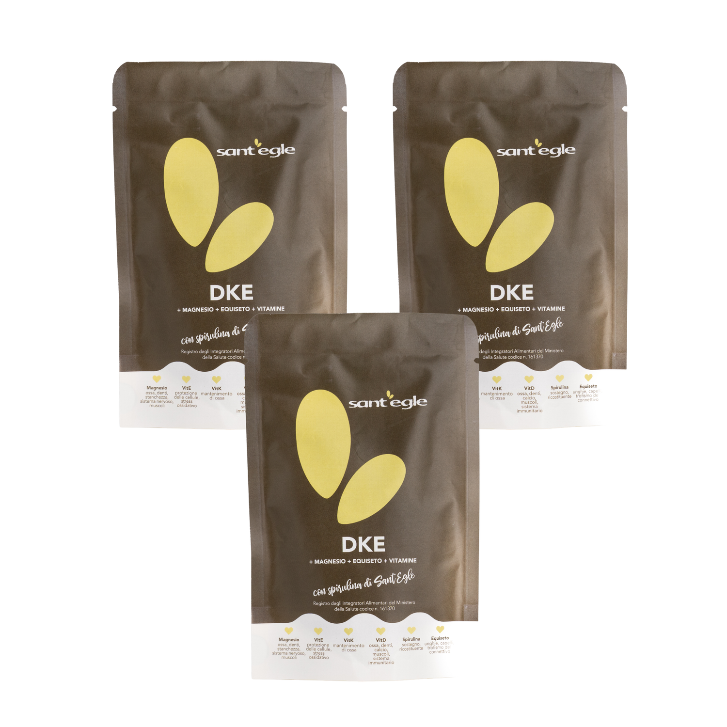 DKE  90 capsule con Magnesio + Equiseto + Vitamine + Spirulina di Sant&