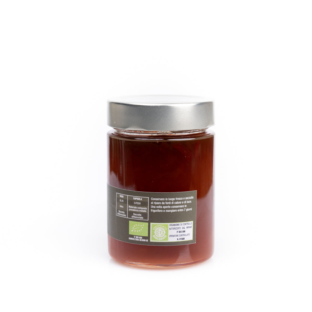 Compota de pimiento y chile orgánico