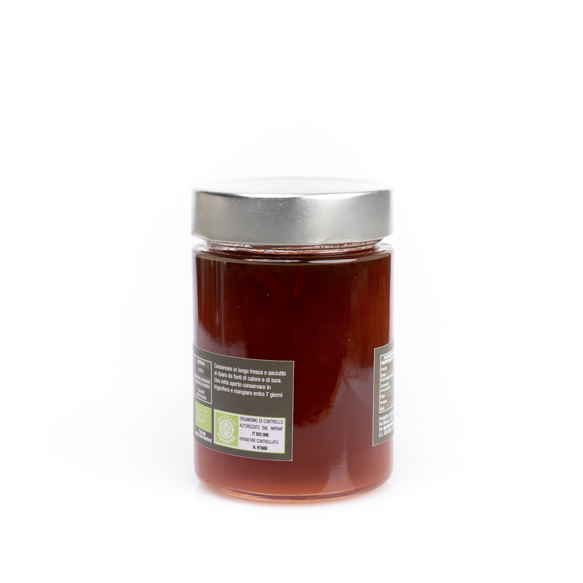 Compota de pimiento y chile orgánico