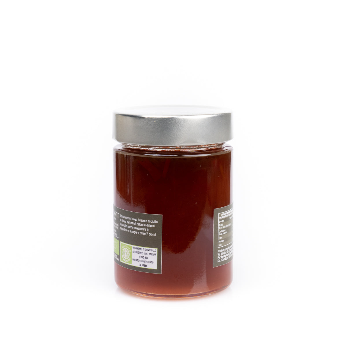 Compota de pimiento y chile orgánico