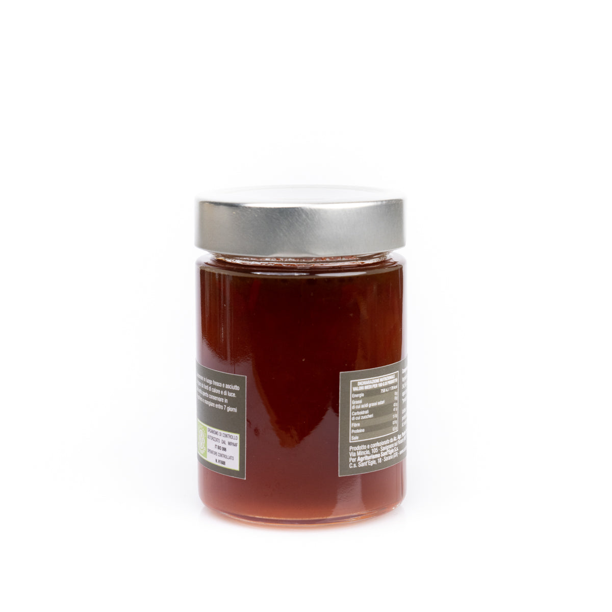 Compota de pimiento y chile orgánico