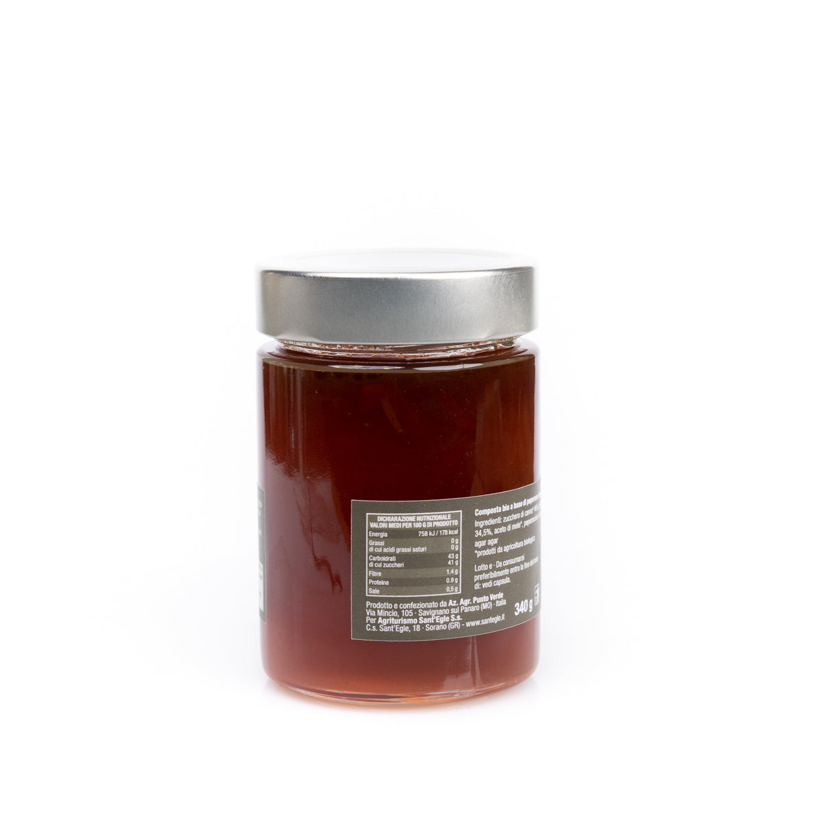 Compota de pimiento y chile orgánico
