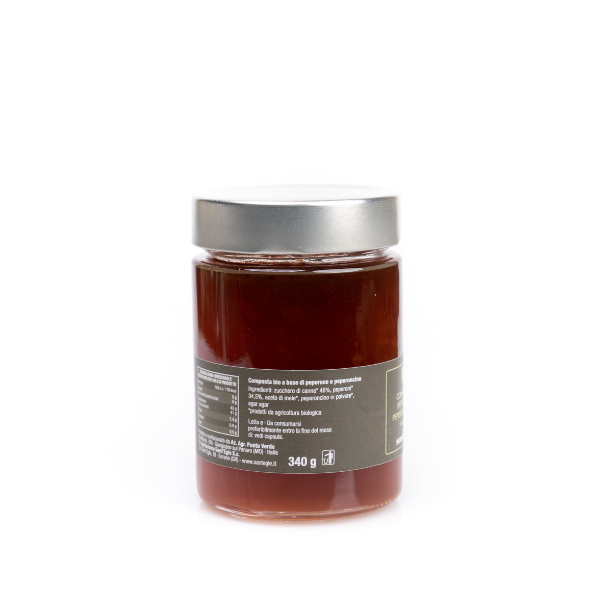 Compota de pimiento y chile orgánico