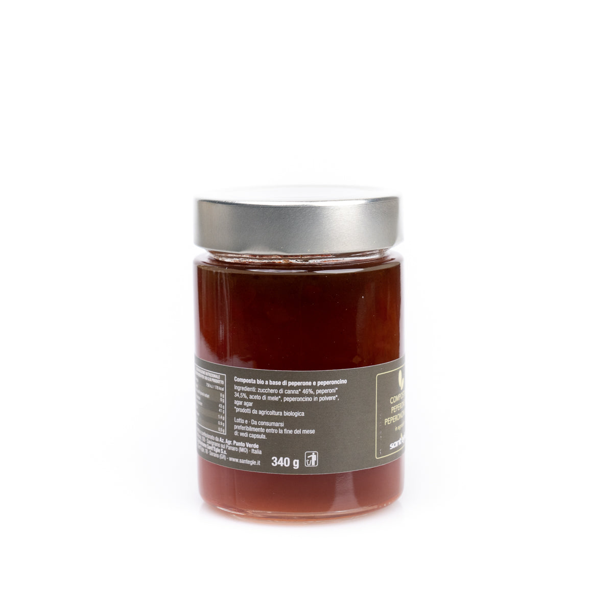 Compota de pimiento y chile orgánico