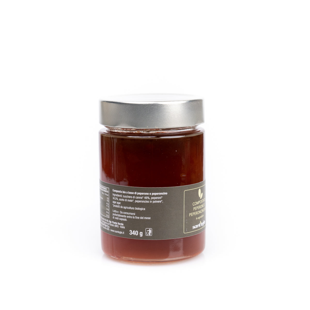 Compota de pimiento y chile orgánico