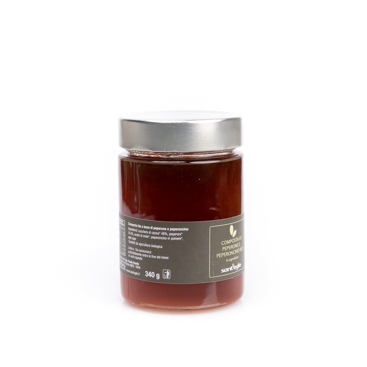 Compota de pimiento y chile orgánico
