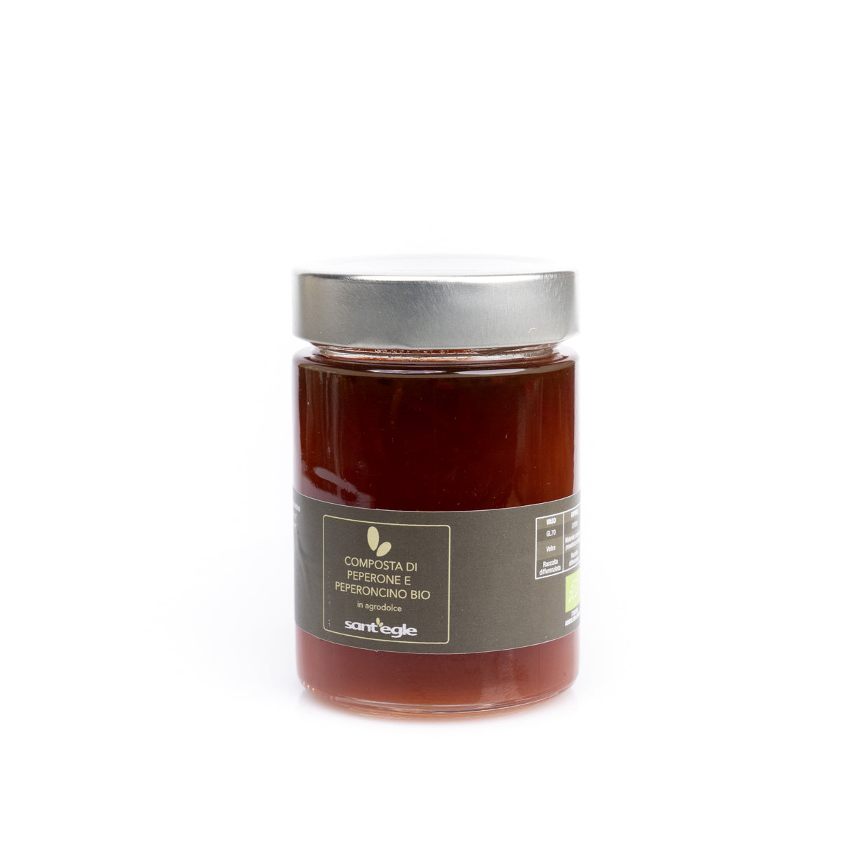 Compota de pimiento y chile orgánico
