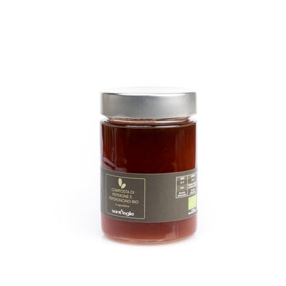 Compota de pimiento y chile orgánico