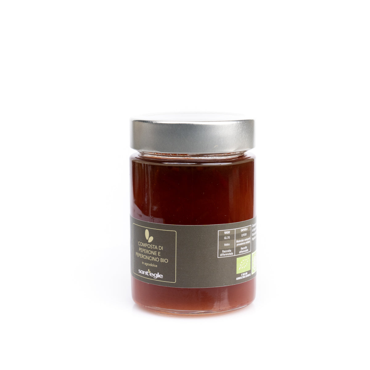 Compota de pimiento y chile orgánico