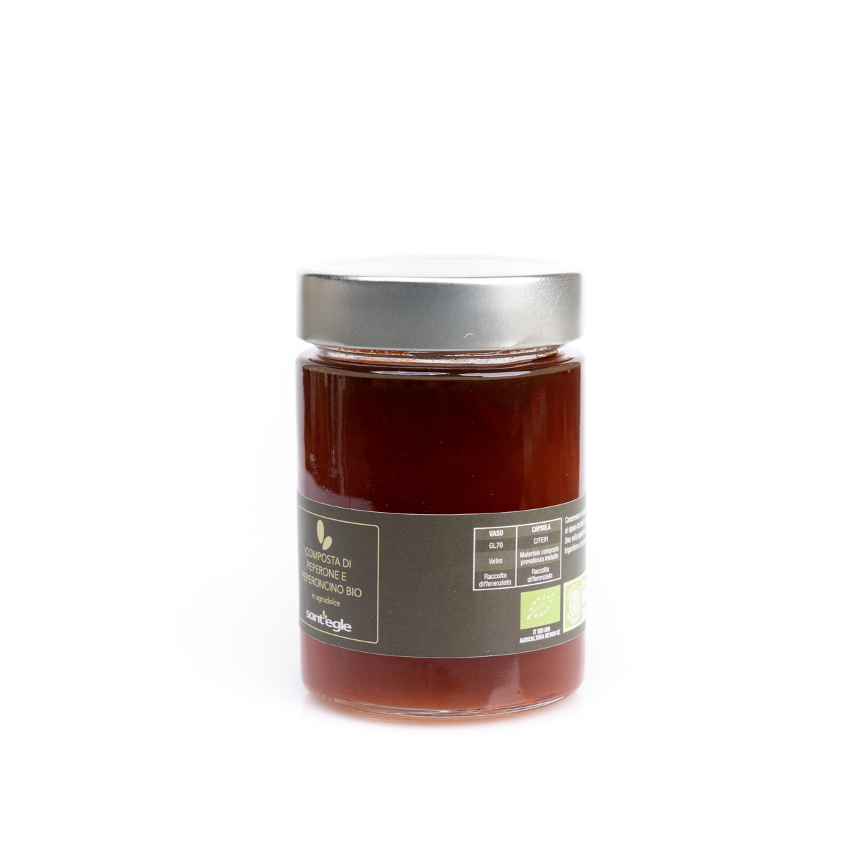Compota de pimiento y chile orgánico