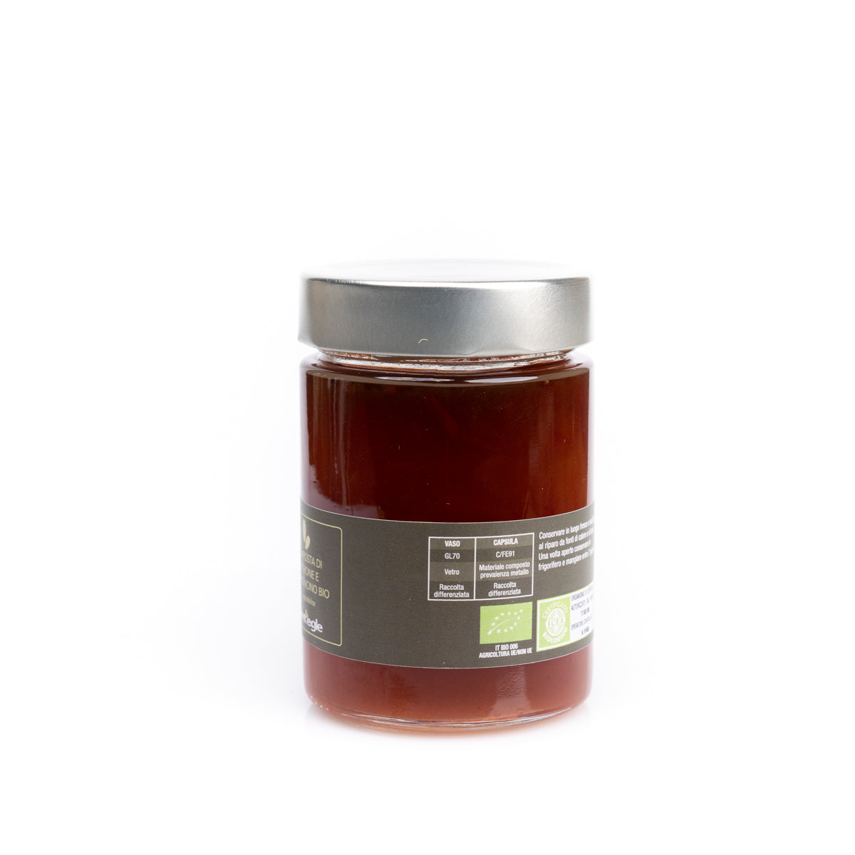 Compota de pimiento y chile orgánico
