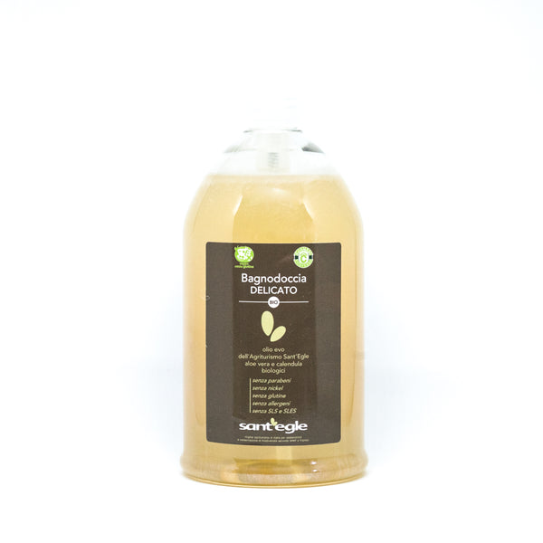 Shower bodywash, organic soap with organic E.V.O. oil, 1 L