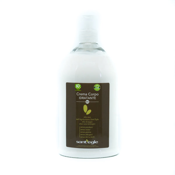 Organic body cream with EVO oil, 1lt