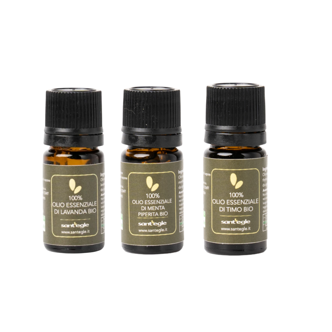 ANTI MOSQUITO KIT, lavender, thyme and peppermint essential oils 