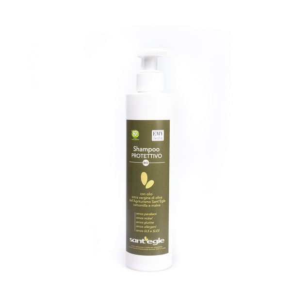Shampoo biologico con olio extravergine d'oliva, 200 ml